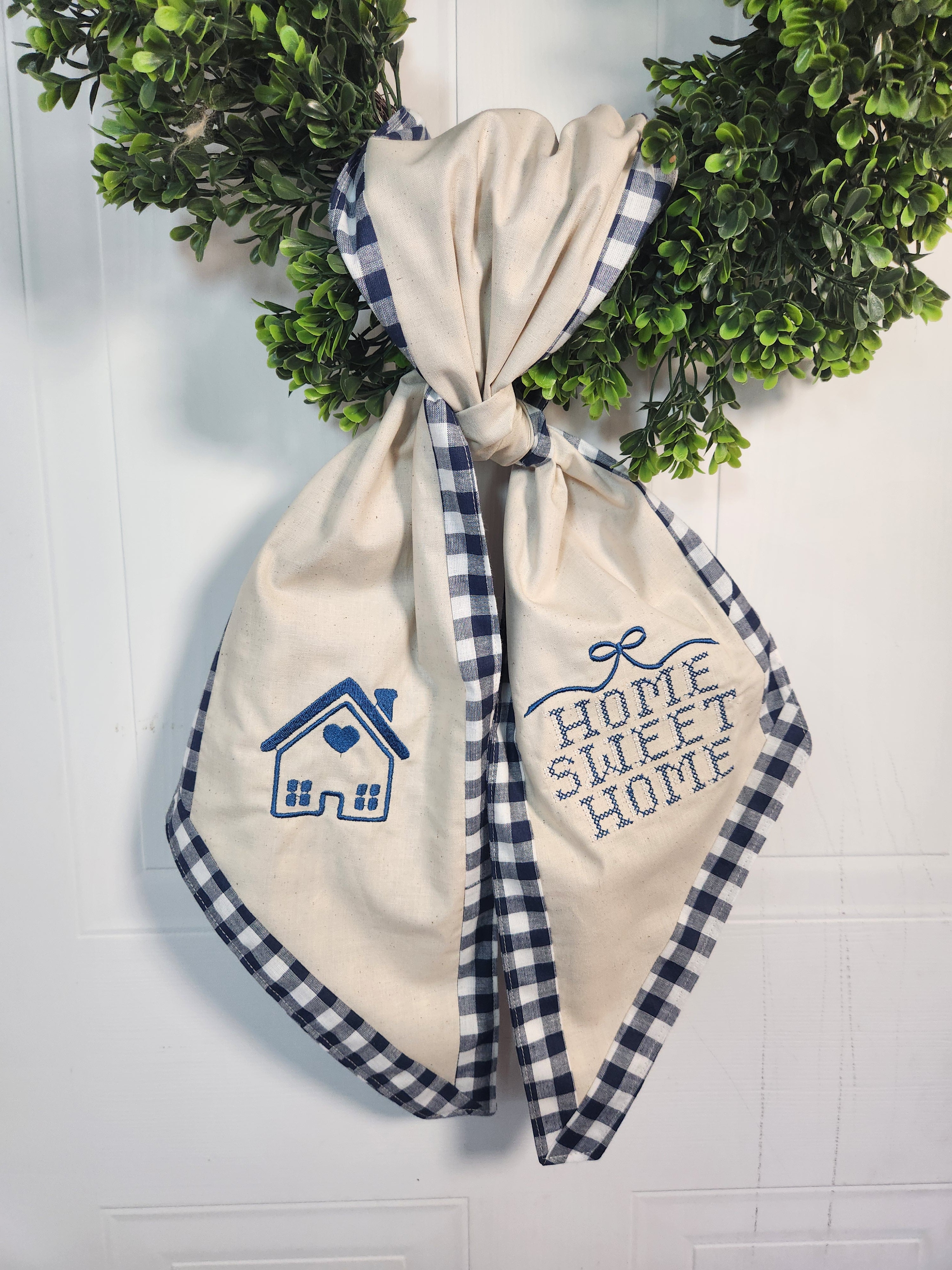 Home Sweet Home Wreath Sash