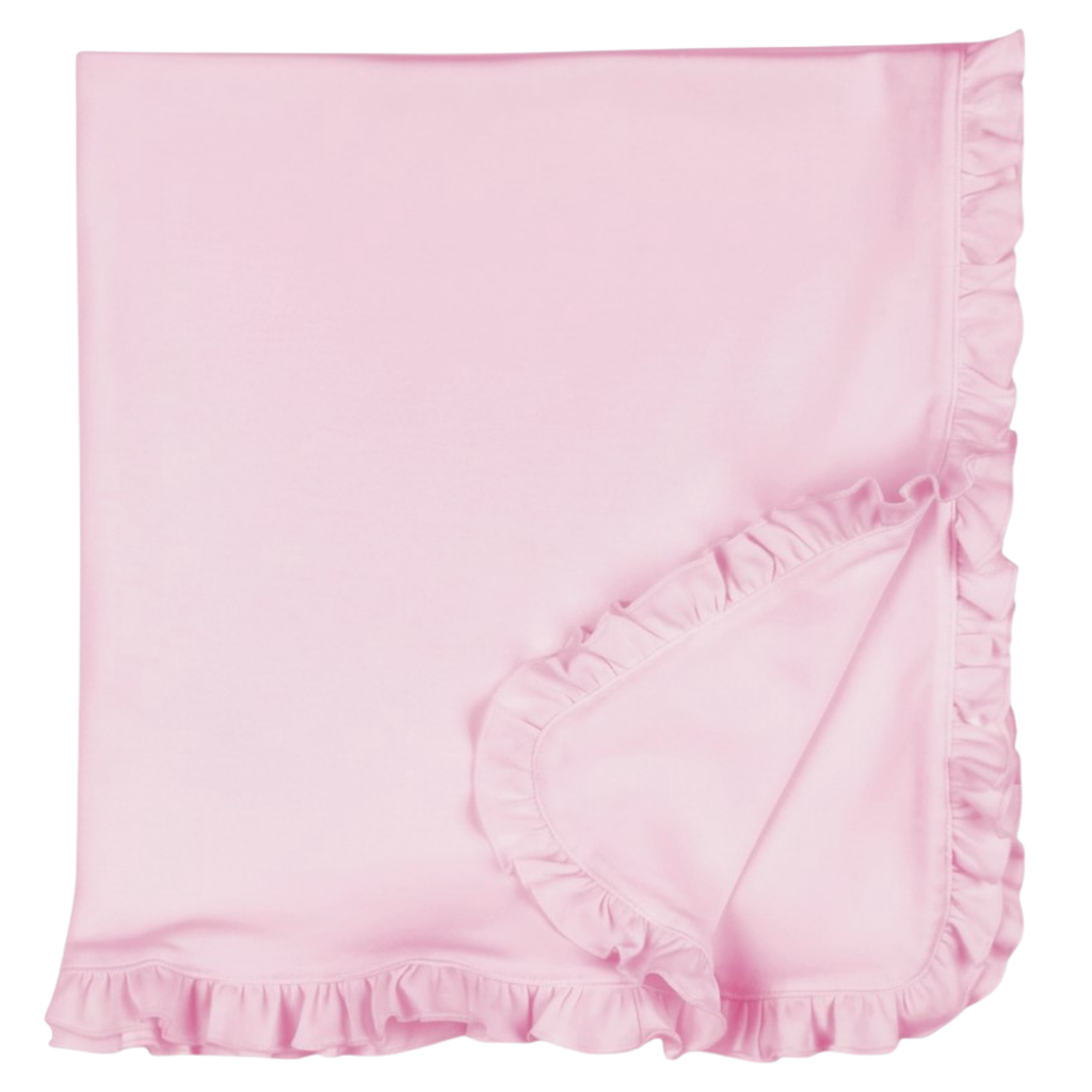 Personalized Baby Ruffle Blanket
