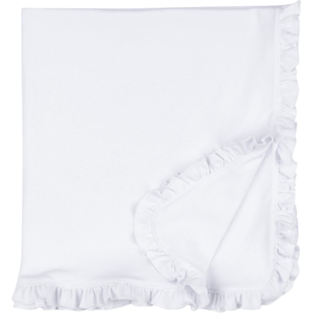 Personalized Baby Ruffle Blanket