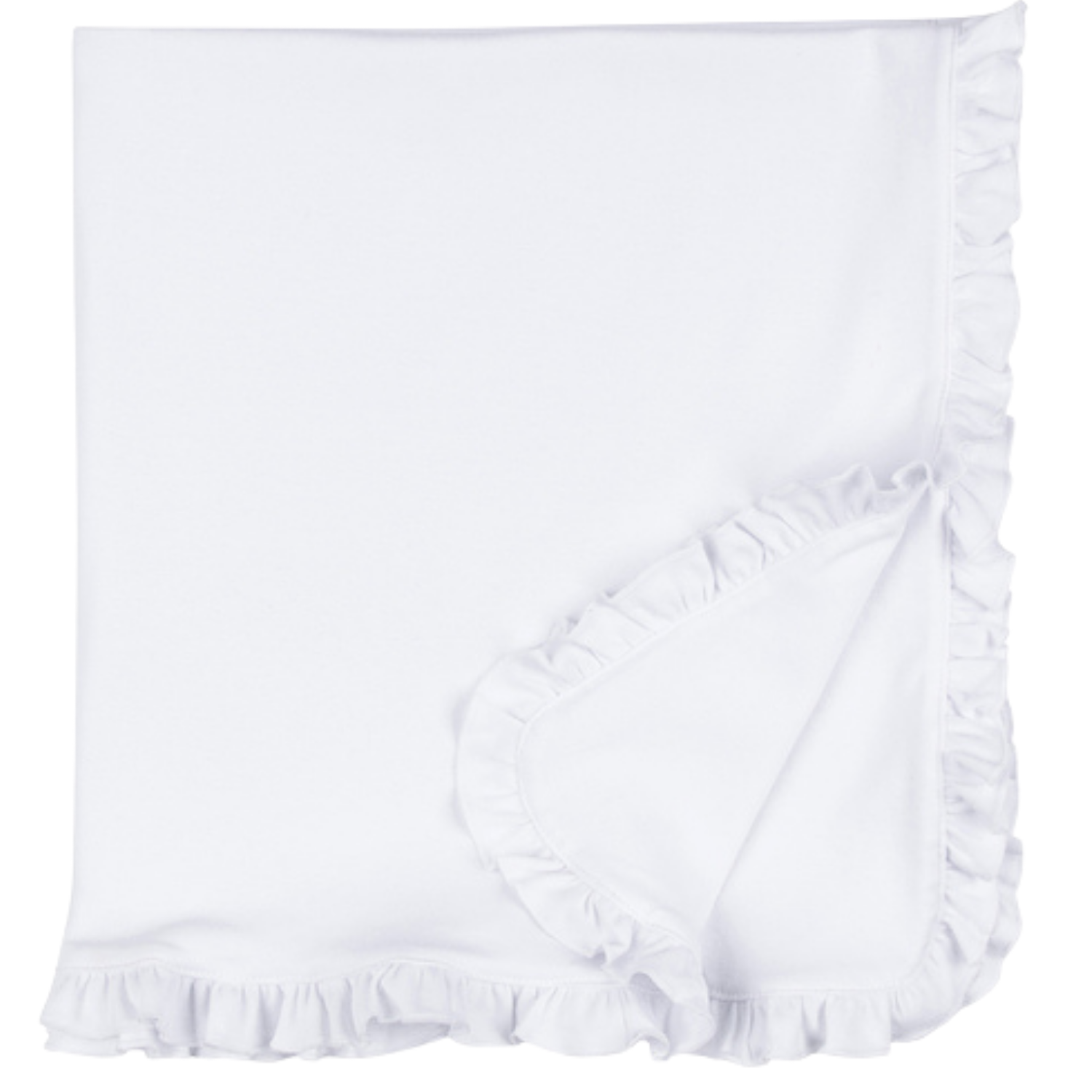 Personalized Baby Ruffle Blanket