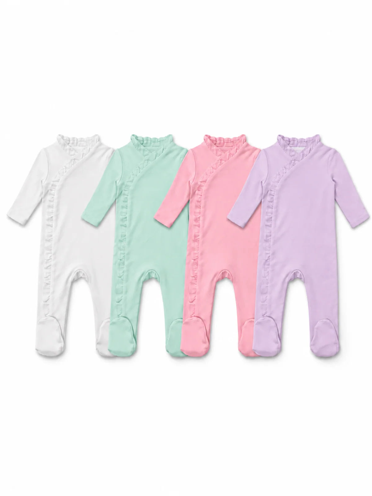 Personalized Ruffle Baby Footie