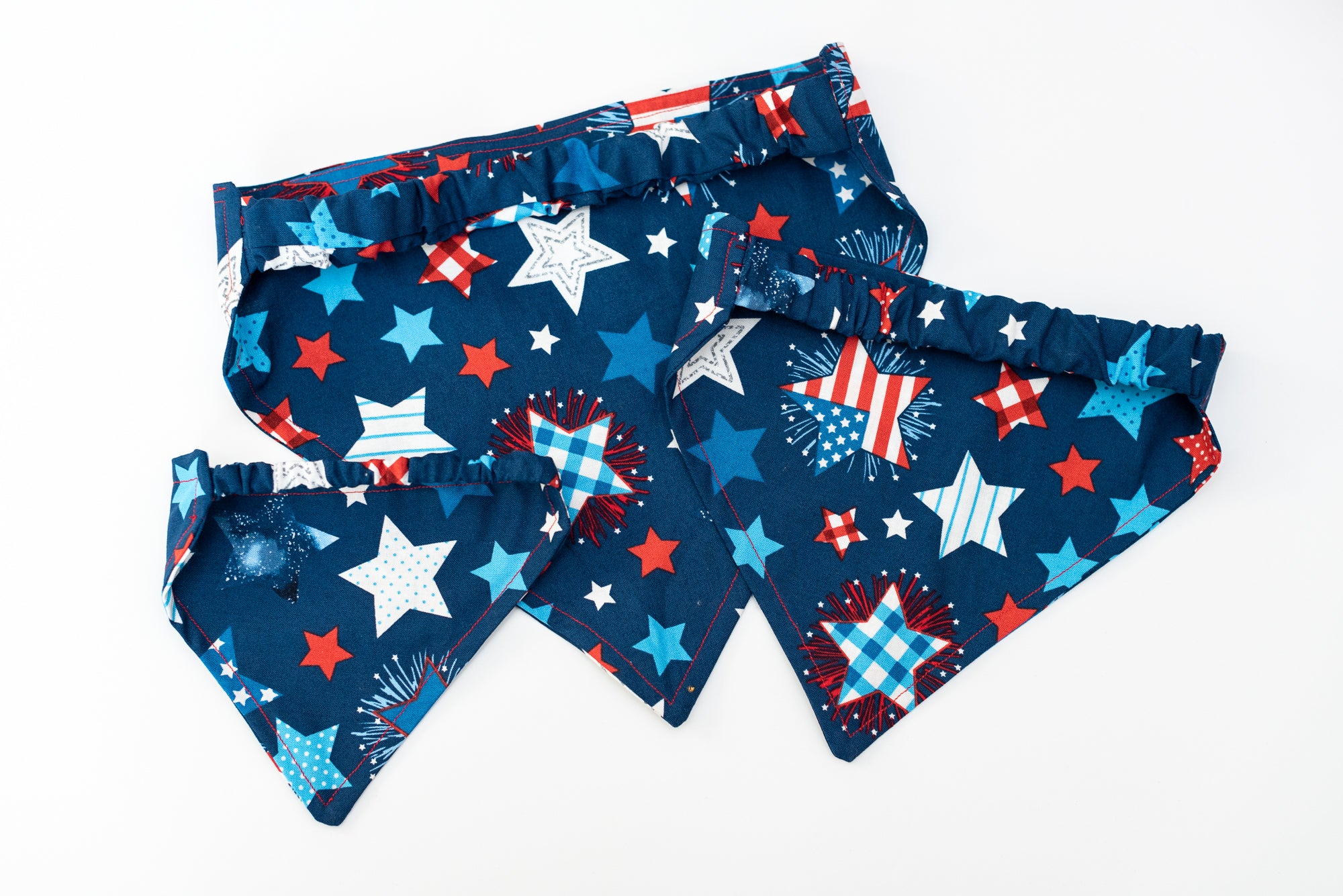 Stars & Stripes Forever Patriotic Dog Bandana / Scrunchie Style