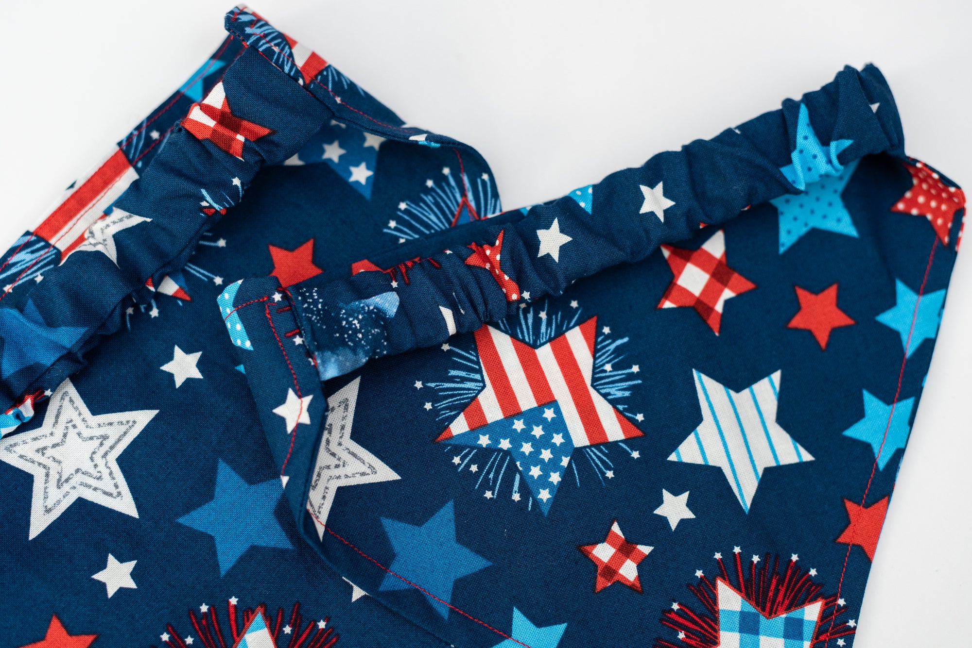 Stars & Stripes Forever Patriotic Dog Bandana / Scrunchie Style