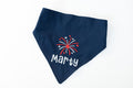 Patriotic Firework Personalized Dog Bandana / Scrunchie Style
