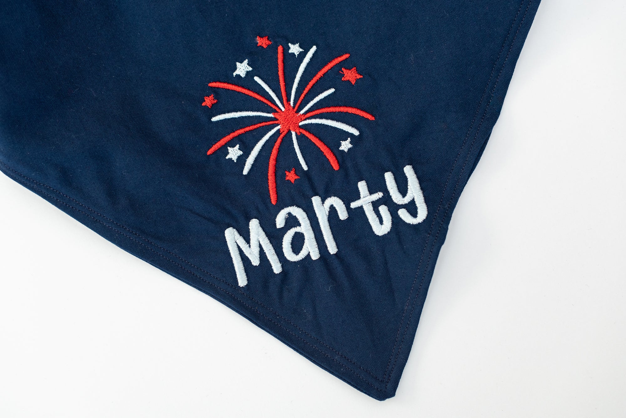 Patriotic Firework Personalized Dog Bandana / Scrunchie Style