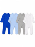 Personalized Baby Footie with Fold-Over Cuffs - Plain