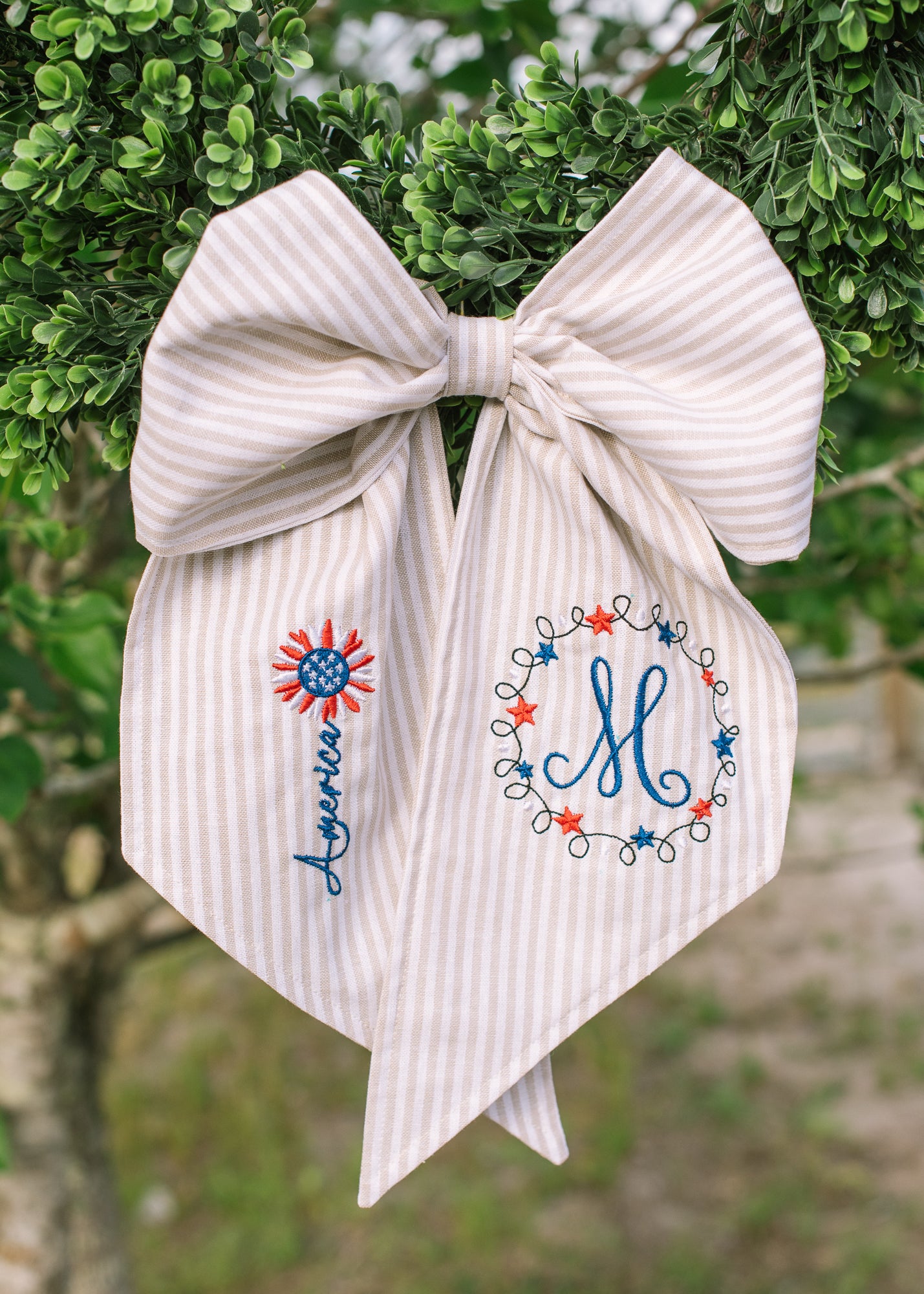 America, Patriotic Wreath Sash