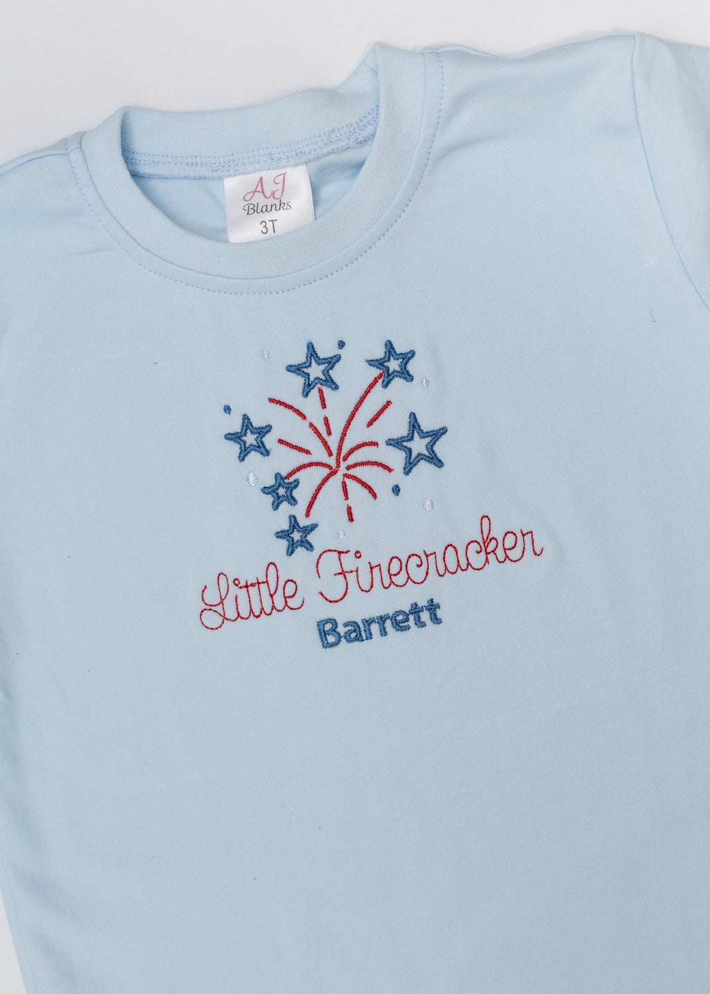 "Little Firecracker" Personalized Patriotic Tee