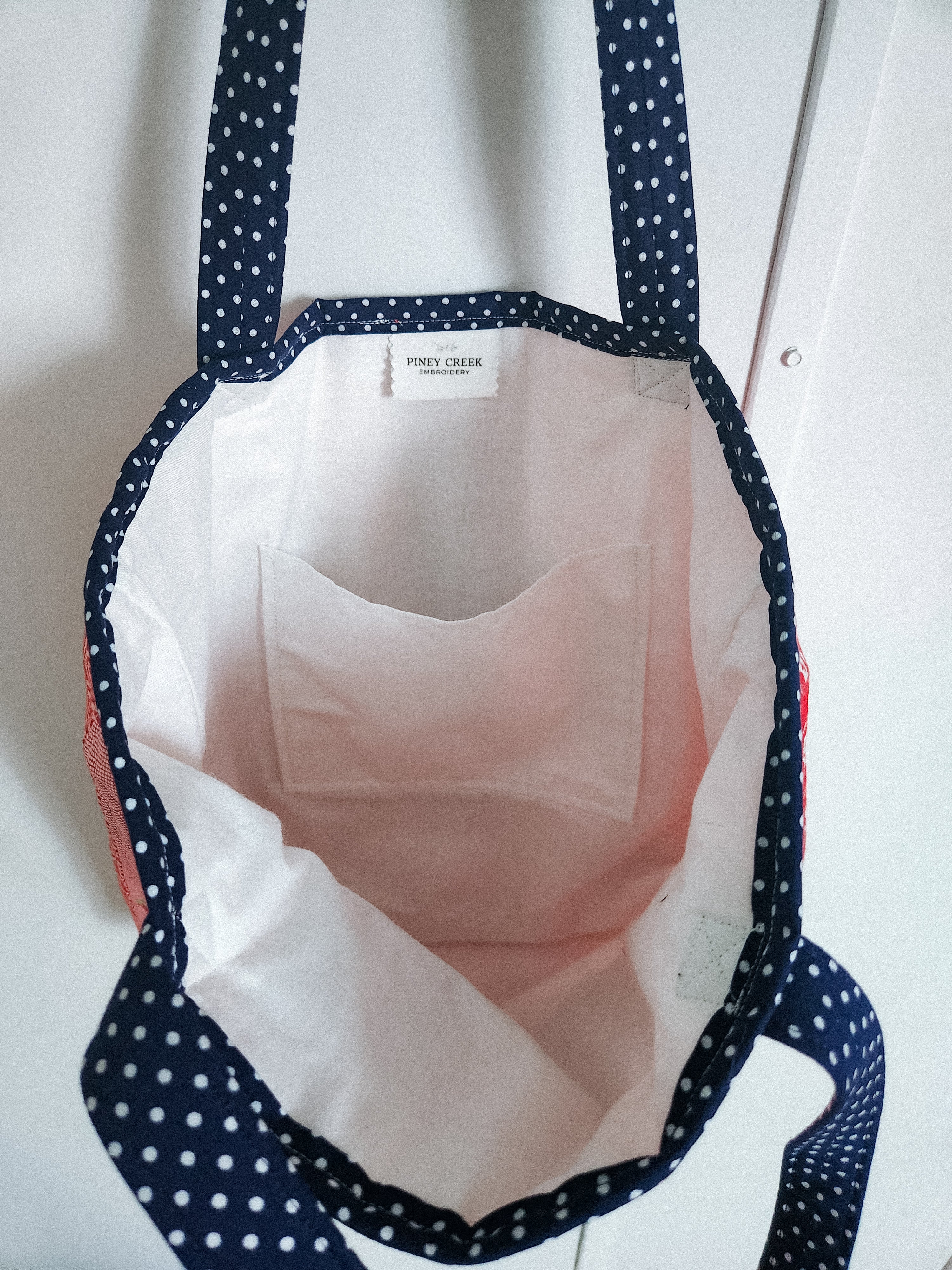 Flag Quilty Tote- Dots