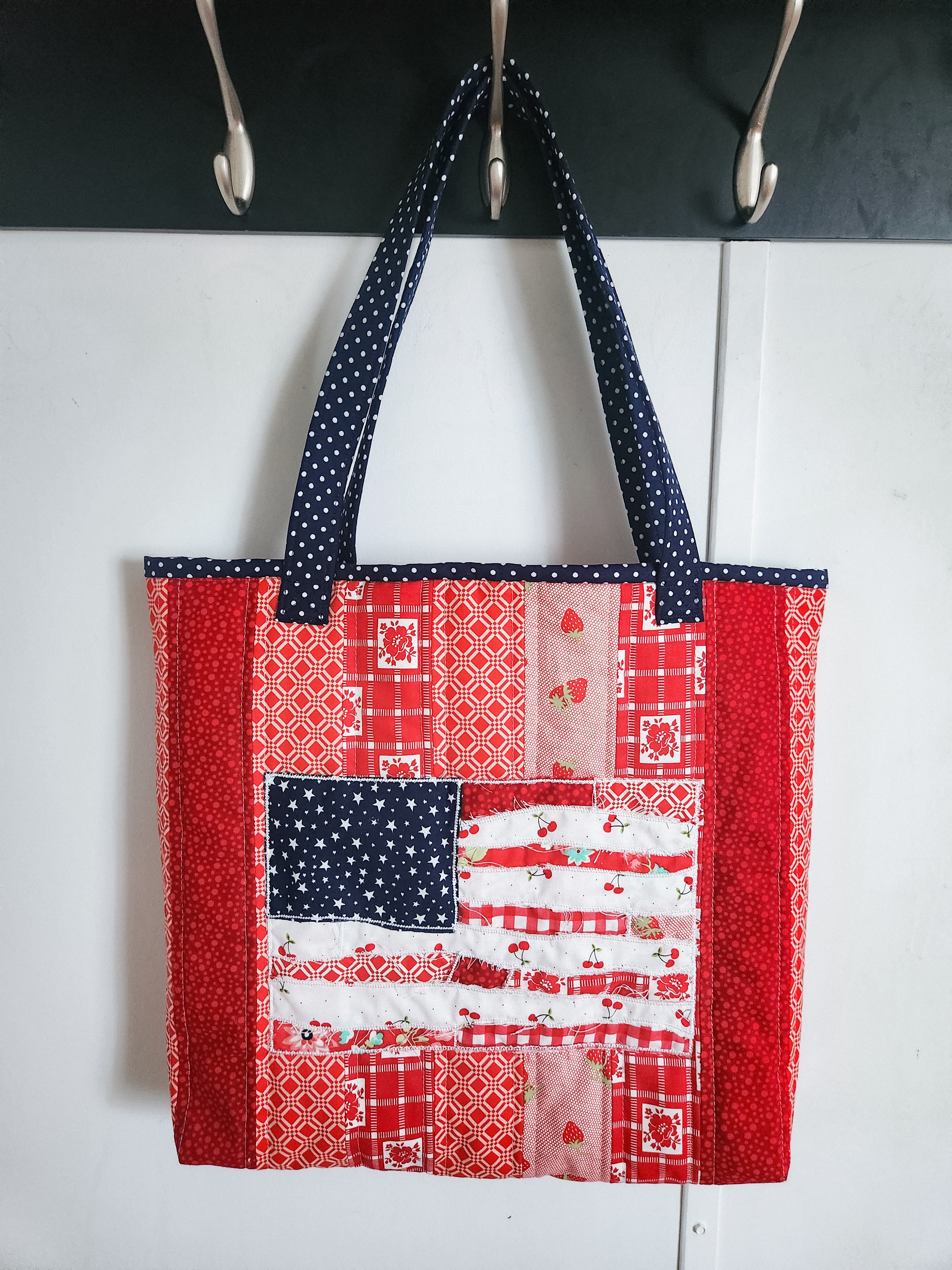 Flag Quilty Tote- Stars