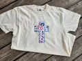 Patriotic Cross Tee- RTS- Medium (C)