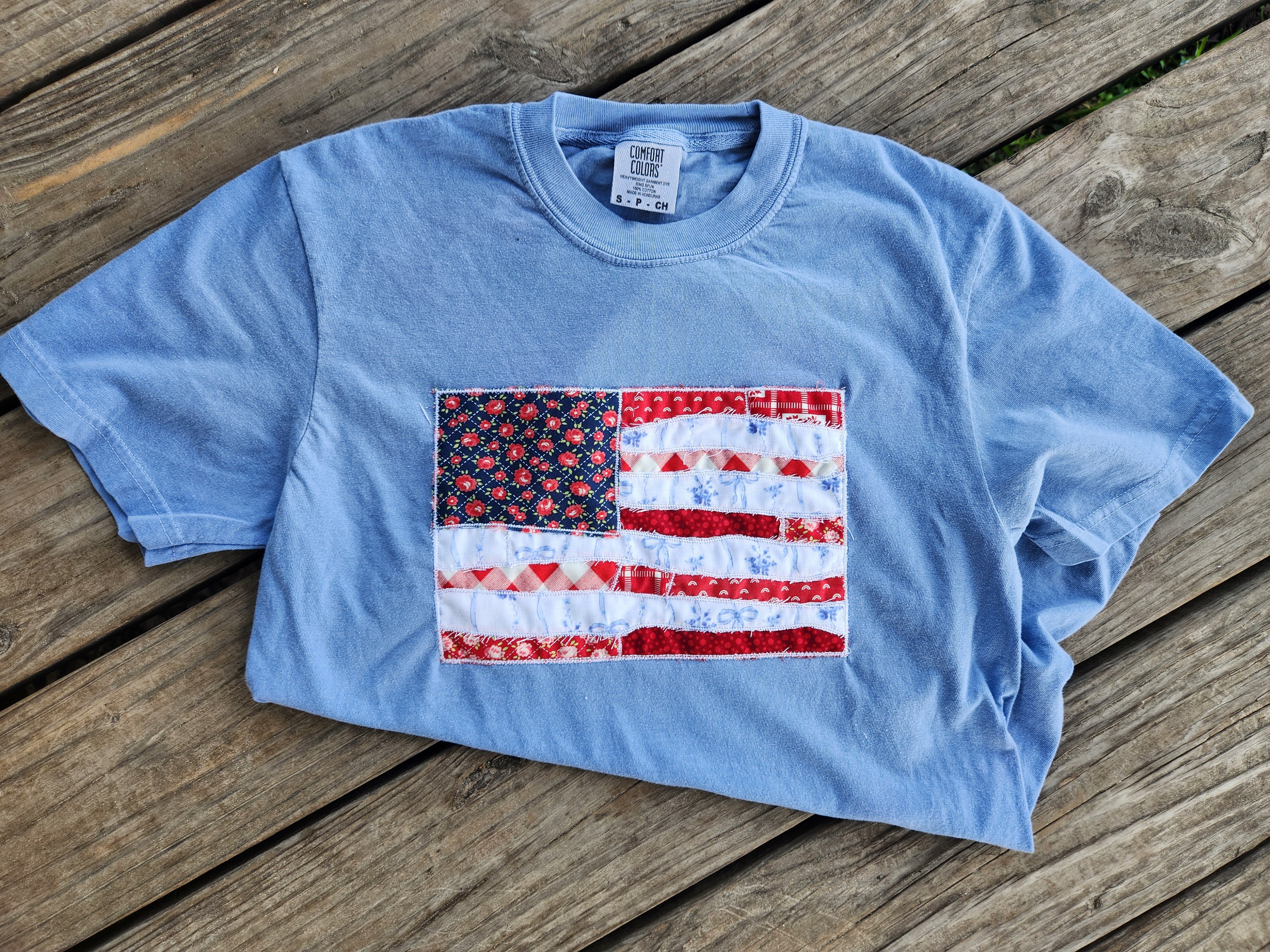 Small -RTS- Patchwork Flag Tee
