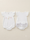 Stitchy Goose Ruffle Bubble Romper