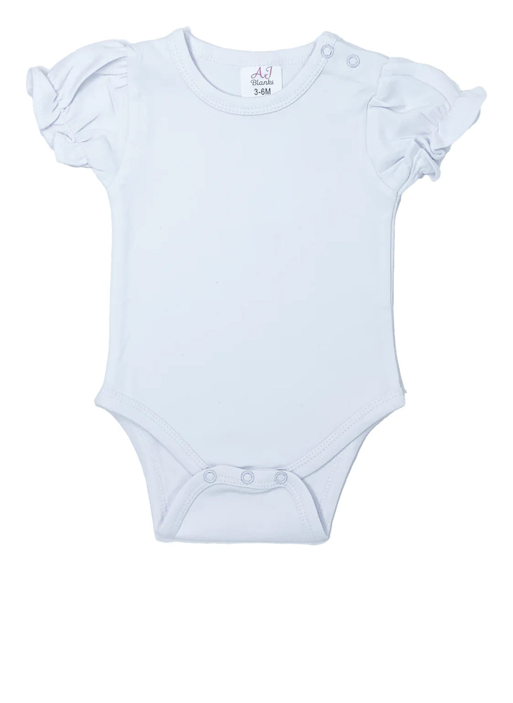 Girl's Ruffle Short Sleeve Bodysuit
