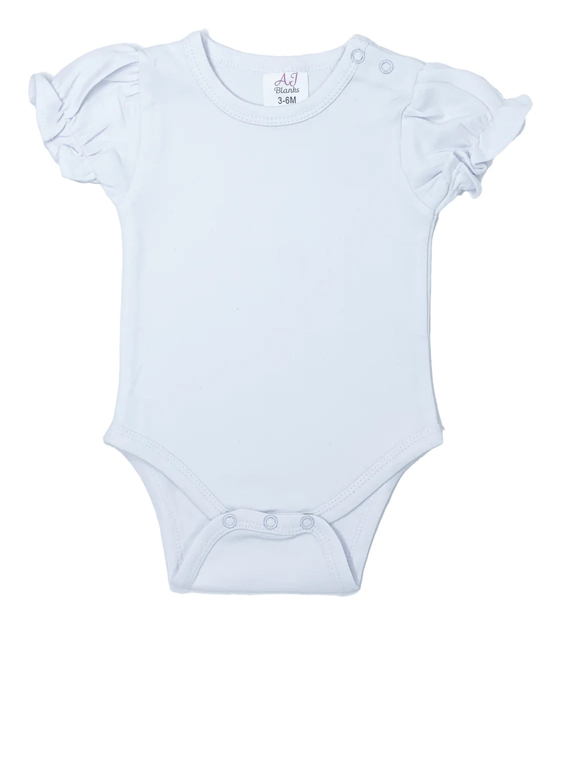 Girl's Ruffle Short Sleeve Bodysuit